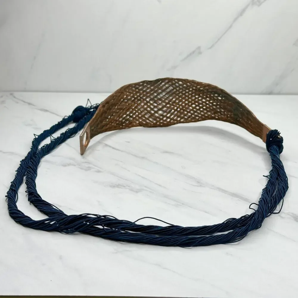 Boho Braided Wire Tie Belt Size XS Small Womens